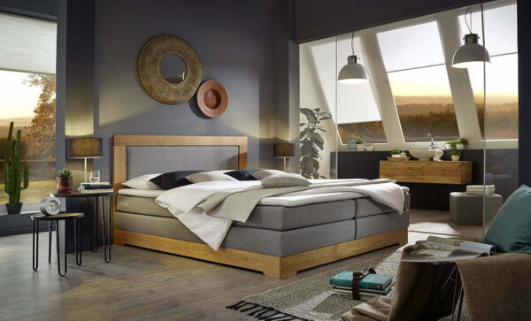 Polski producent mebli do salonu i sypialni - wysokie łóżka kontynentalne Wood